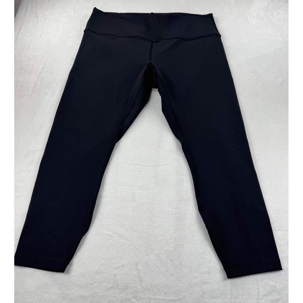 Lululemon‎ Align Wunder Under Leggings Women's 18 Black Elastic Waist High-Rise